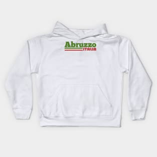 Abruzzo, Italia // Retro Italian Region Design Kids Hoodie